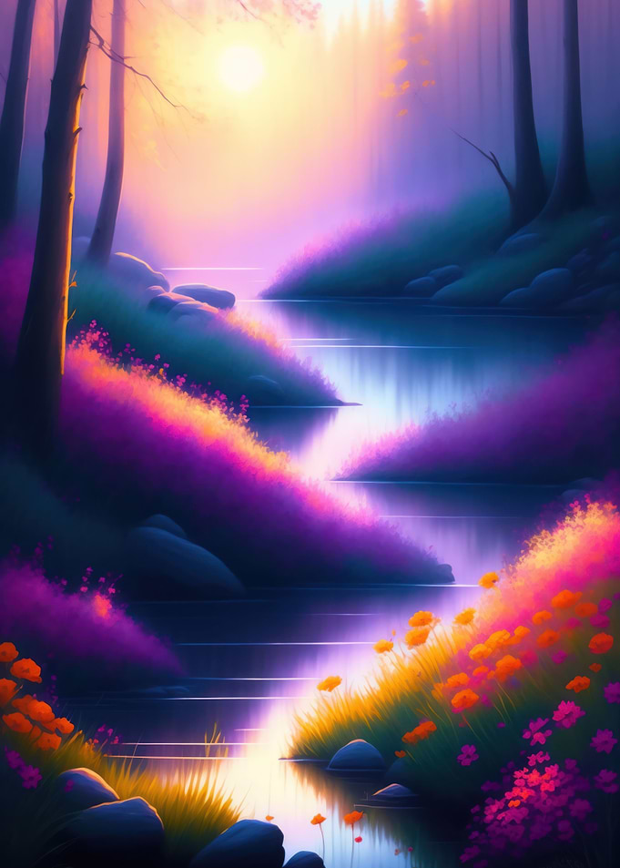 colorful forest