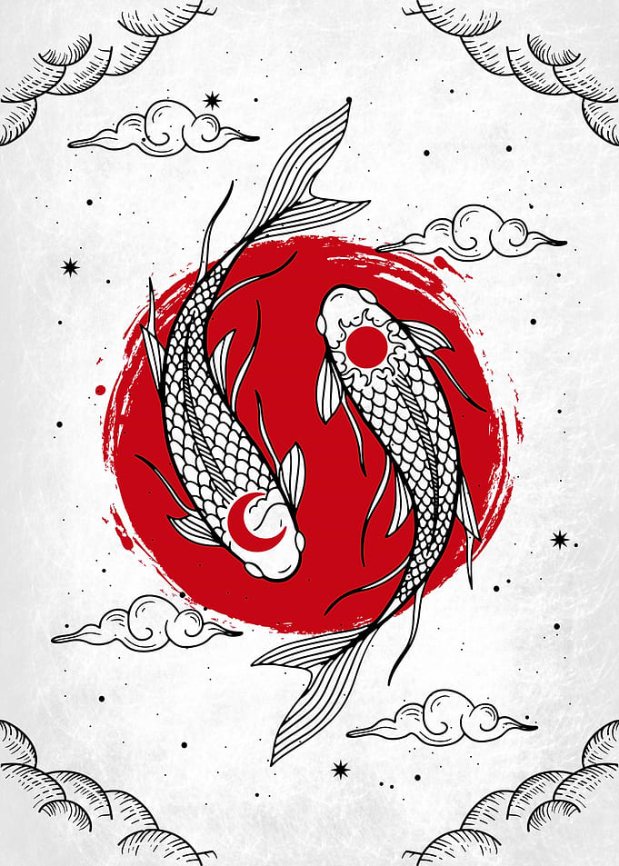 Koi Fish Yin Yang