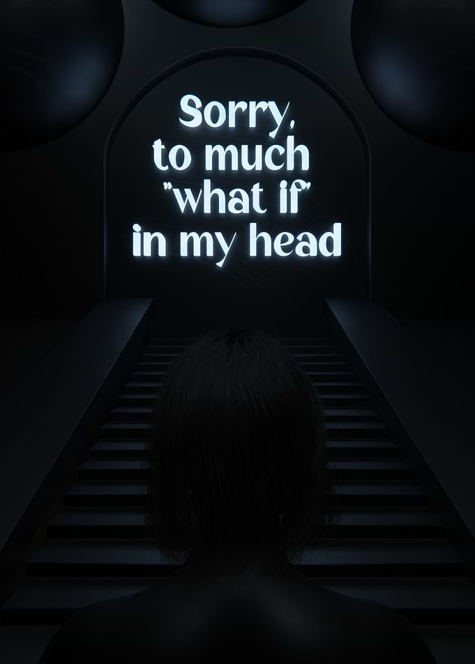To Much Black 3D Quote