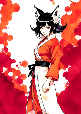 Anime fox girl