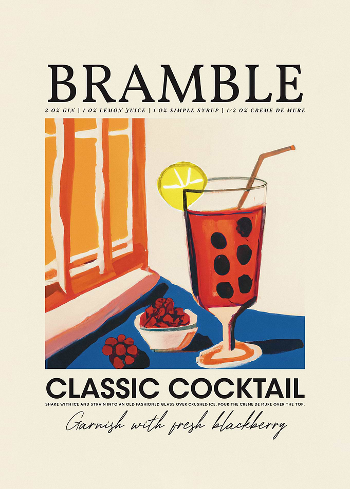 Bramble Classic Cocktail