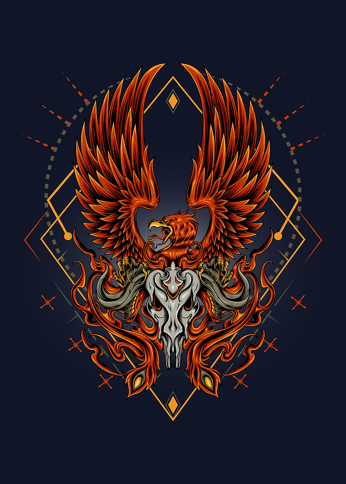 The phoenix vector illustr
