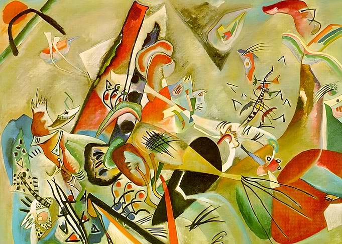 in grey 1919 by Kandinsky