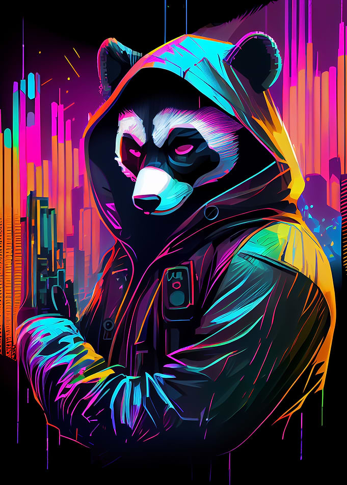 Panda Synthwave