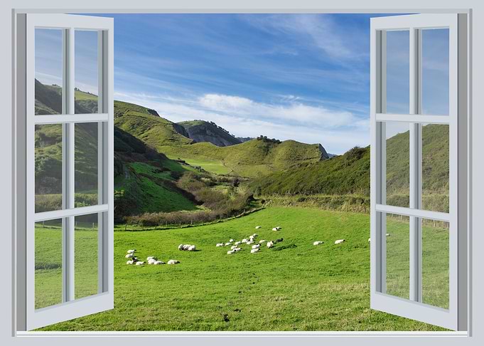 Open window landscape