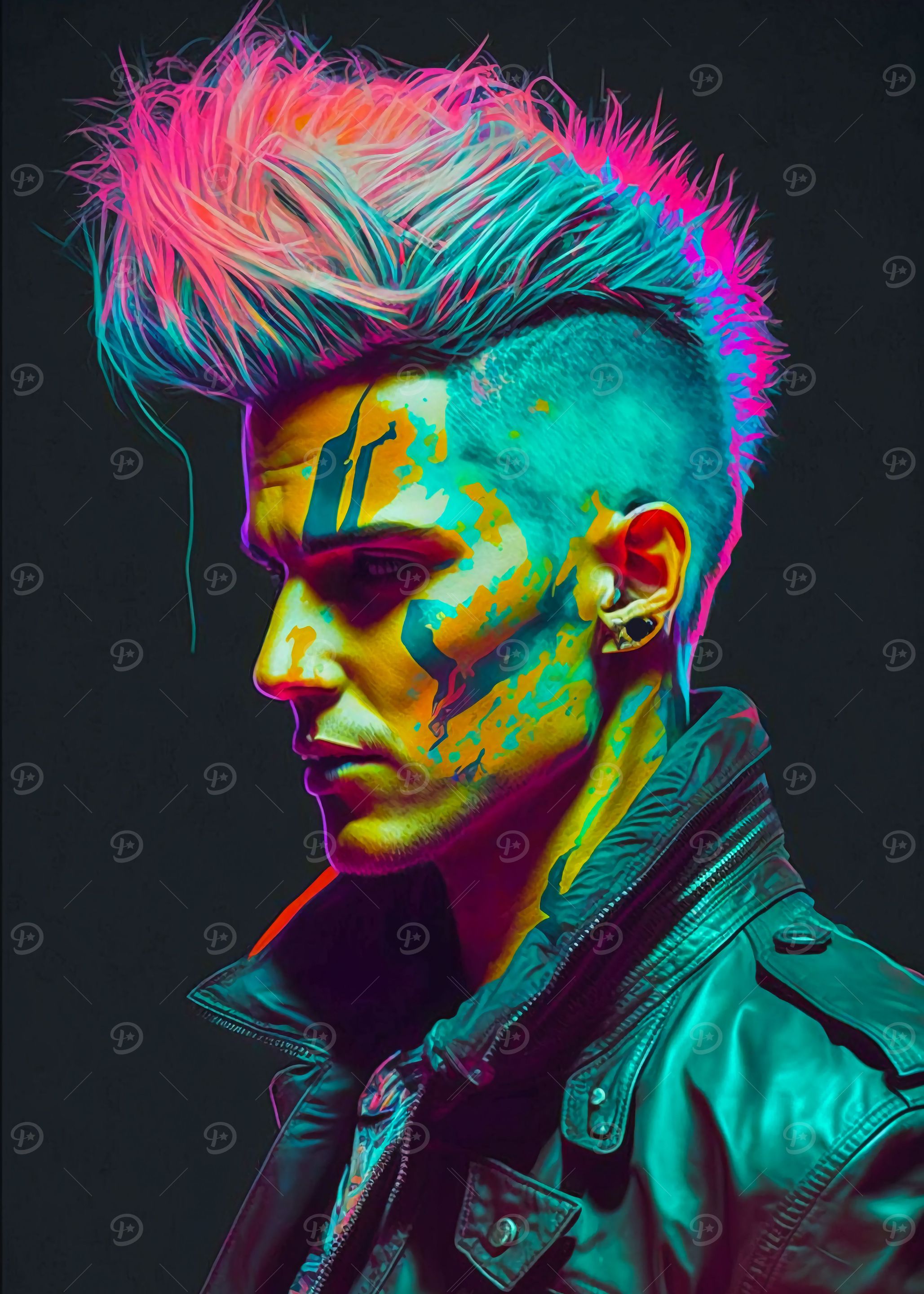 Neon Cyberpunk Punk
