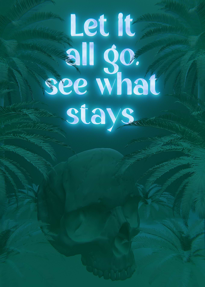 Im Okay Blue 3D Quote