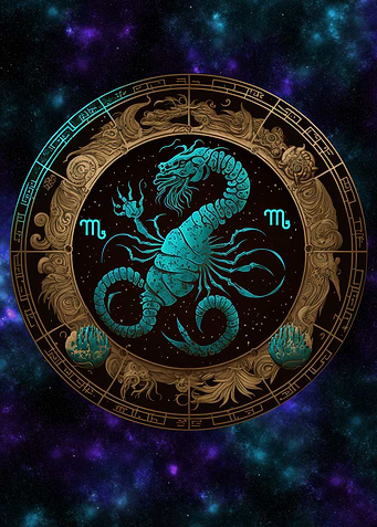 Scorpion Zodiac Poster