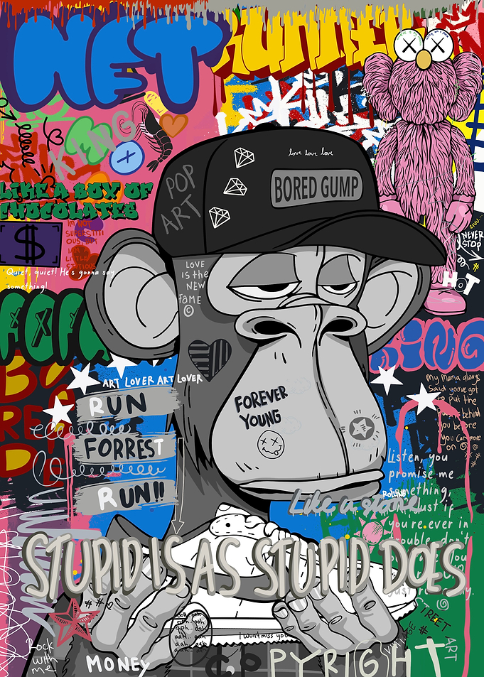 Bored ape graffiti tyle