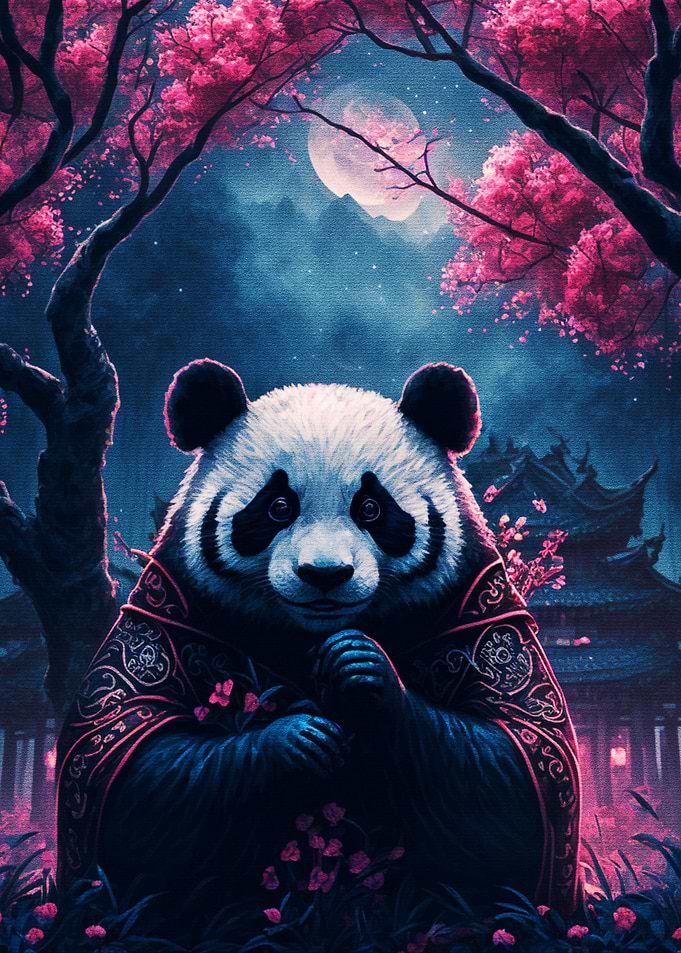 Panda Kimono style