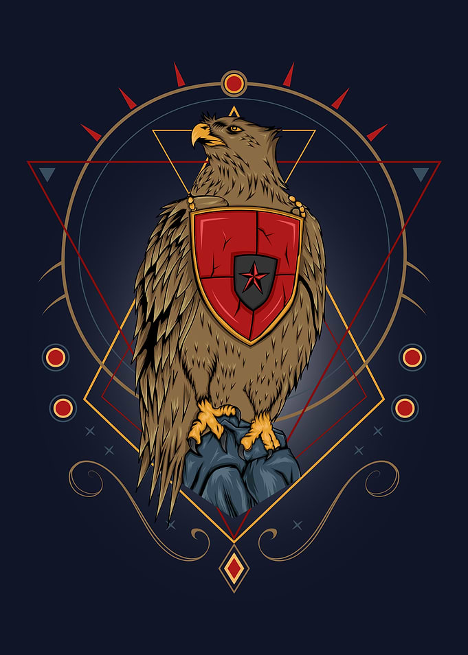 The falcon illustration