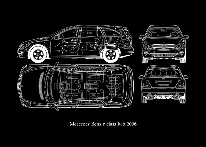 Mercedes Benz r class lwb