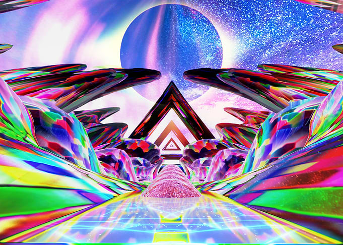 Abstract Mountain Pathway
