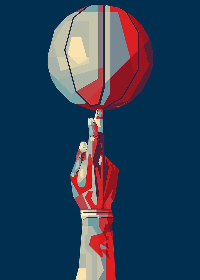 basketball pop art