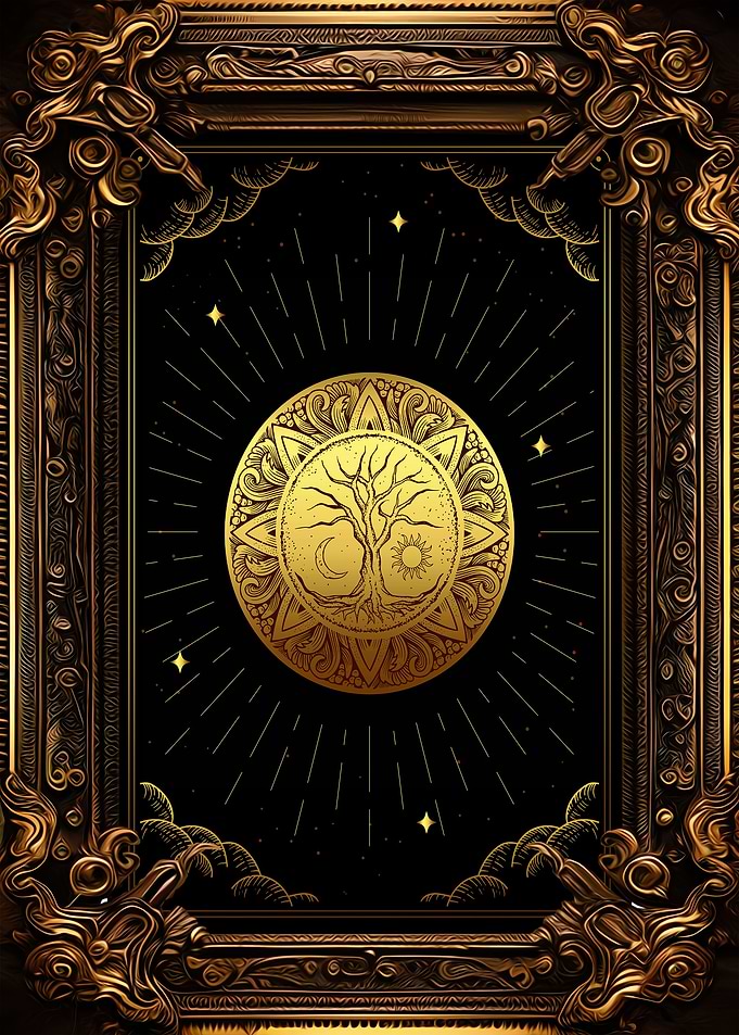 Tarot gold coin tree