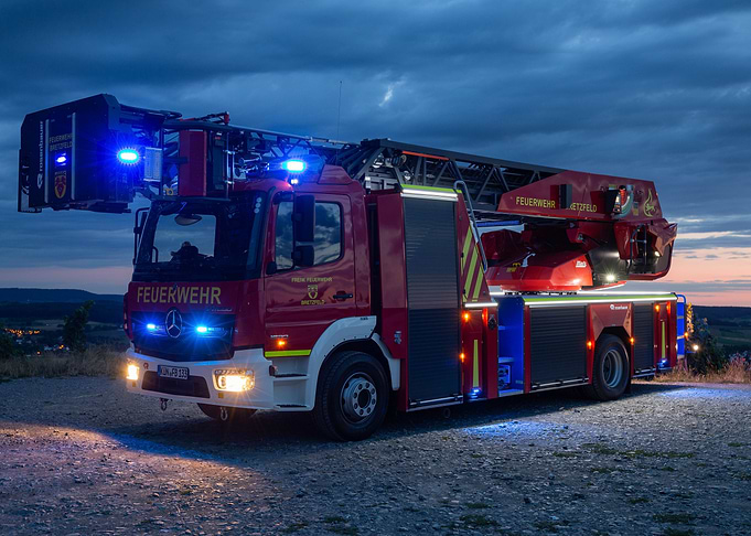 Fire Truck Metal Poster