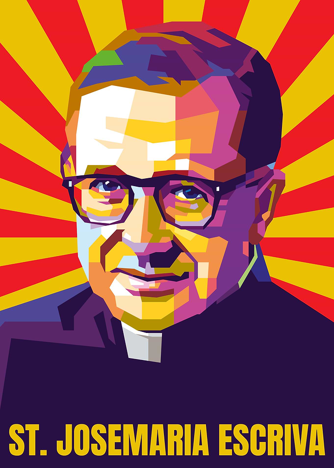 Josemaria Escriva Pop Art