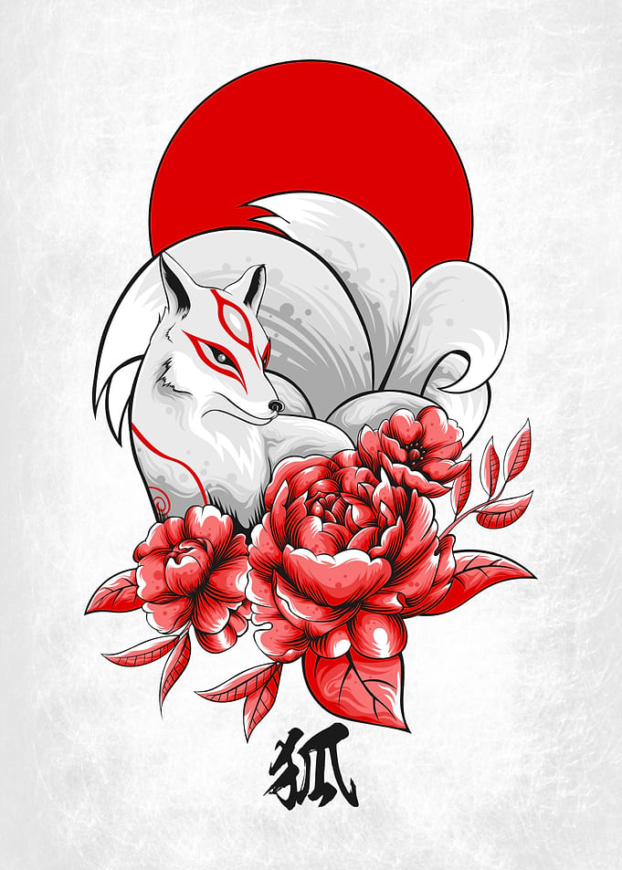 Kitsune Japanese fox