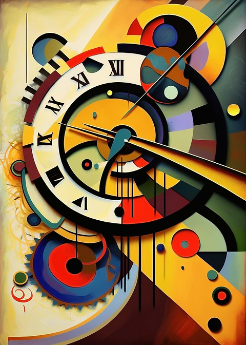 Blending Time — metal poster wall art