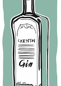 Gin Bottle Poster