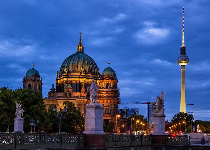 Evening In City Of Berlin