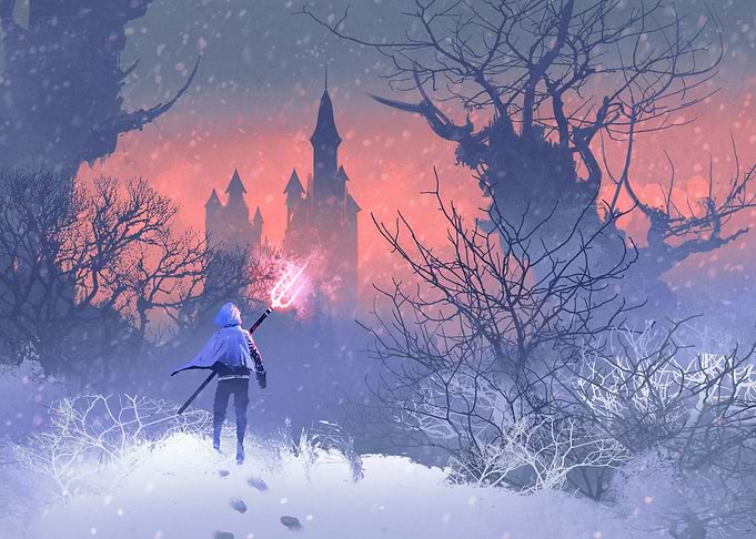 knight in winter