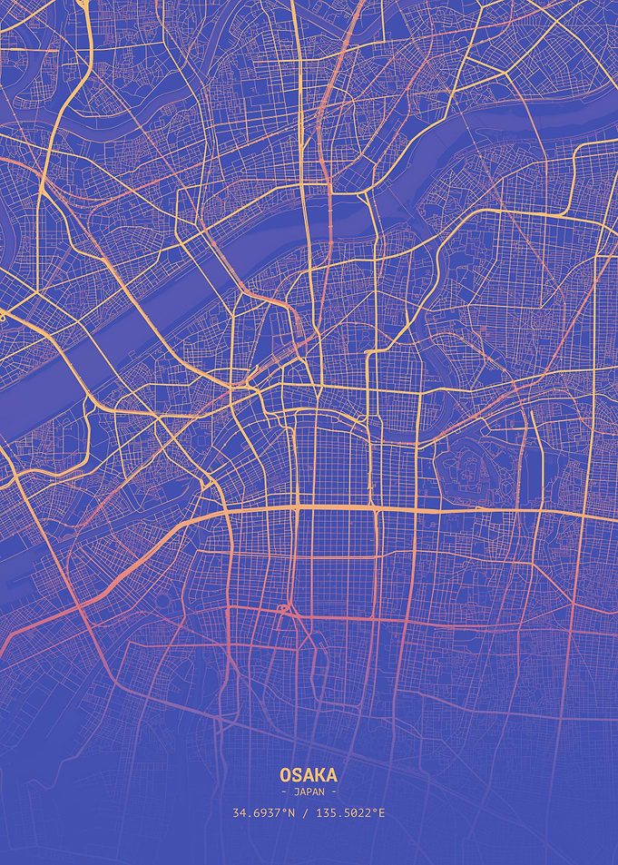 Osaka Map