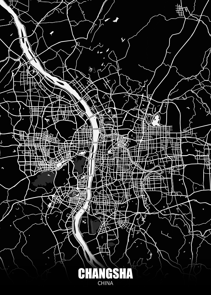Changsha China Dark Map