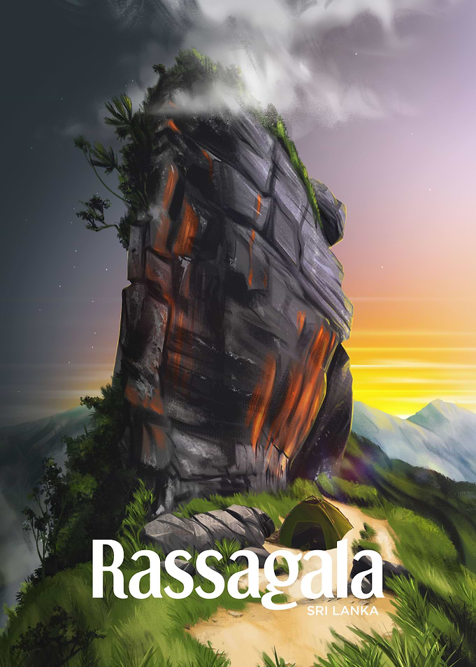Rassagala Sri lanka Poster
