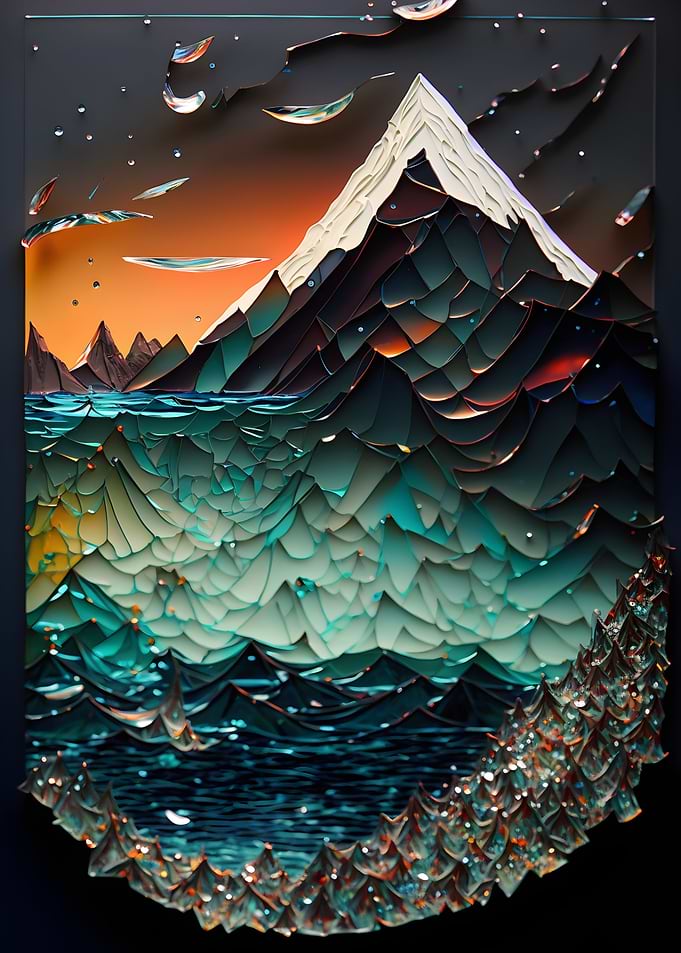 Glass Shards Landscape