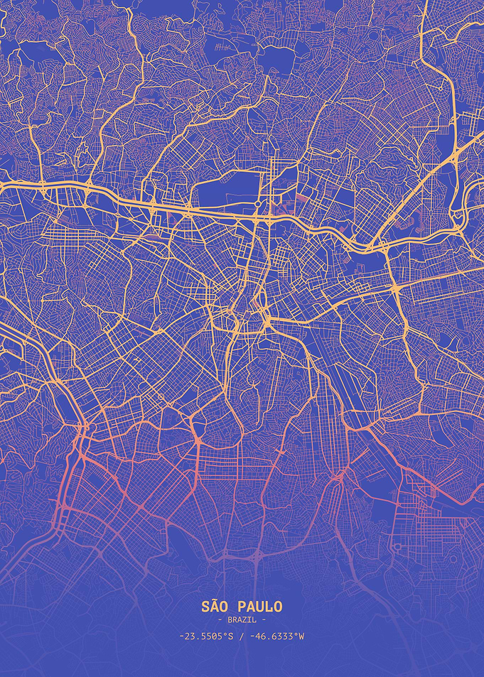 Sao Paulo Map
