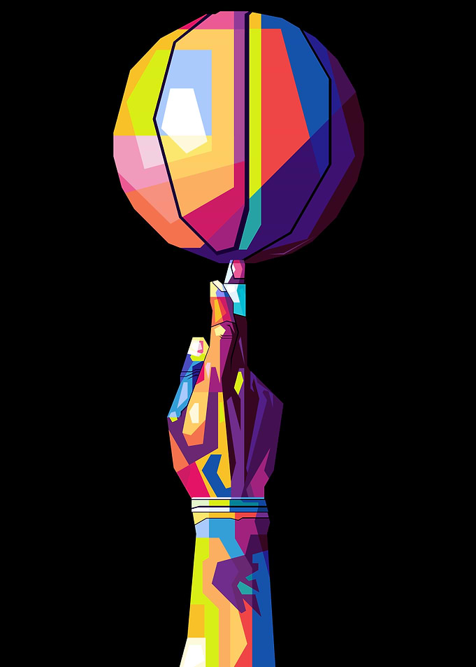 basketball pop art