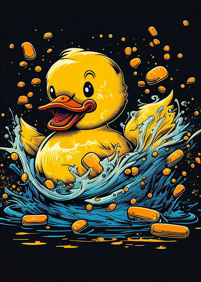 Rubber Duck Water