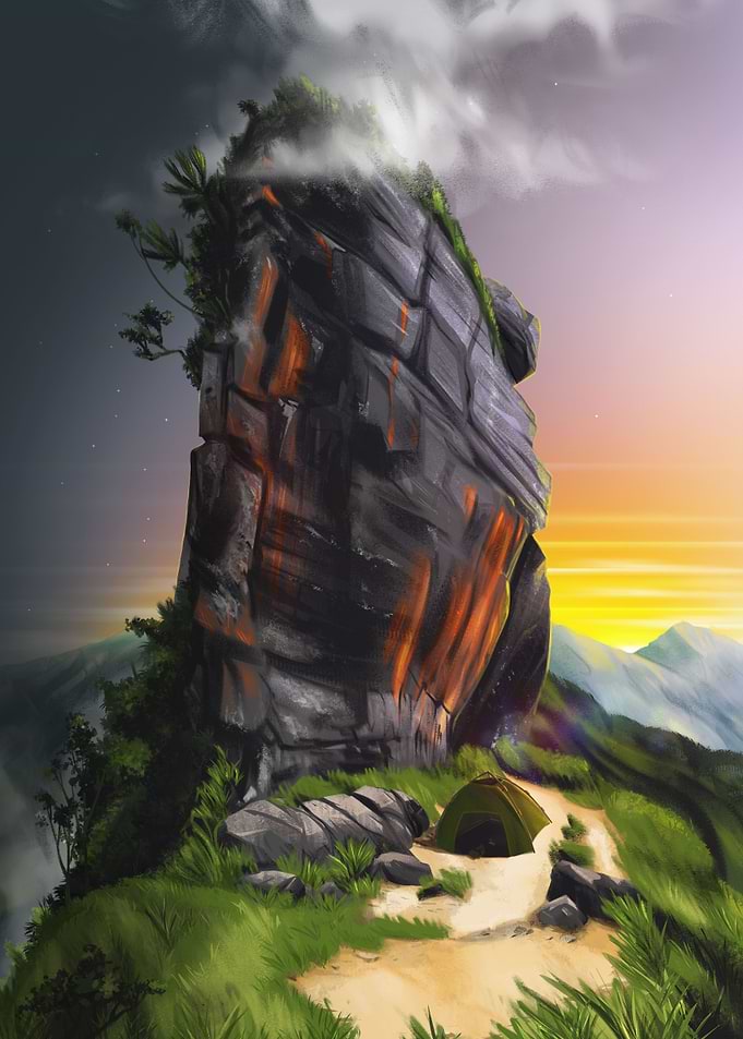 Rassagala Sri lanka Poster