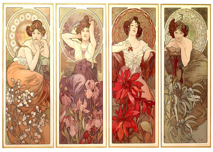 Alphonse Mucha Art Nouveau