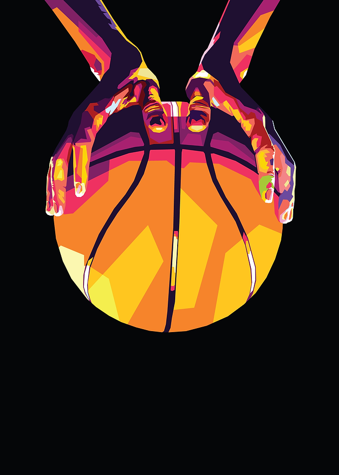 amazing basketball pop art
