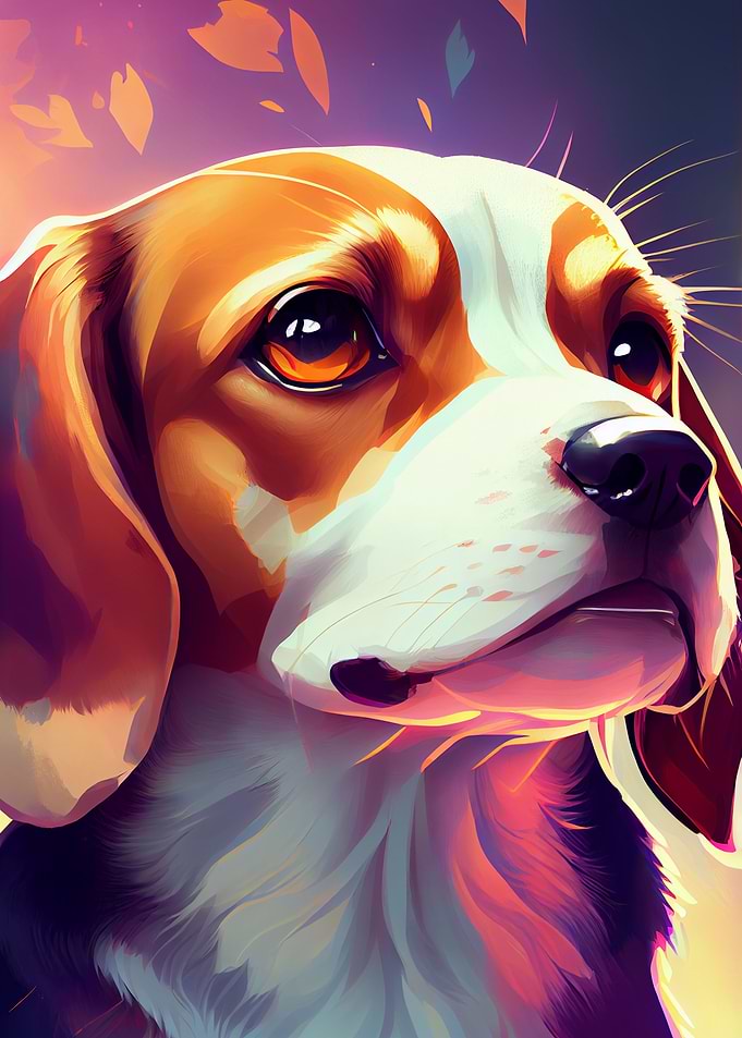 Beagle Colorful