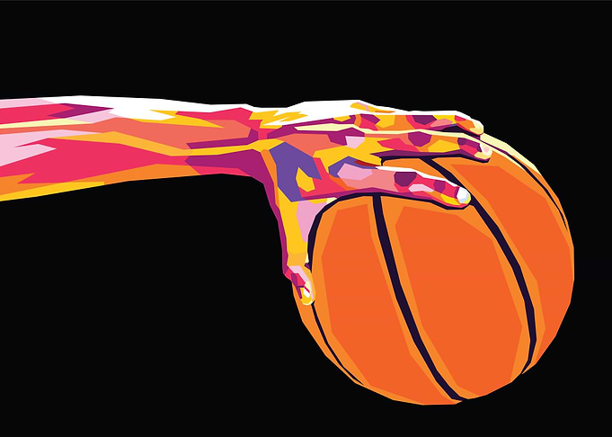 basketball pop art