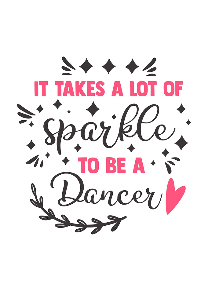 Sparkle to be a dancer