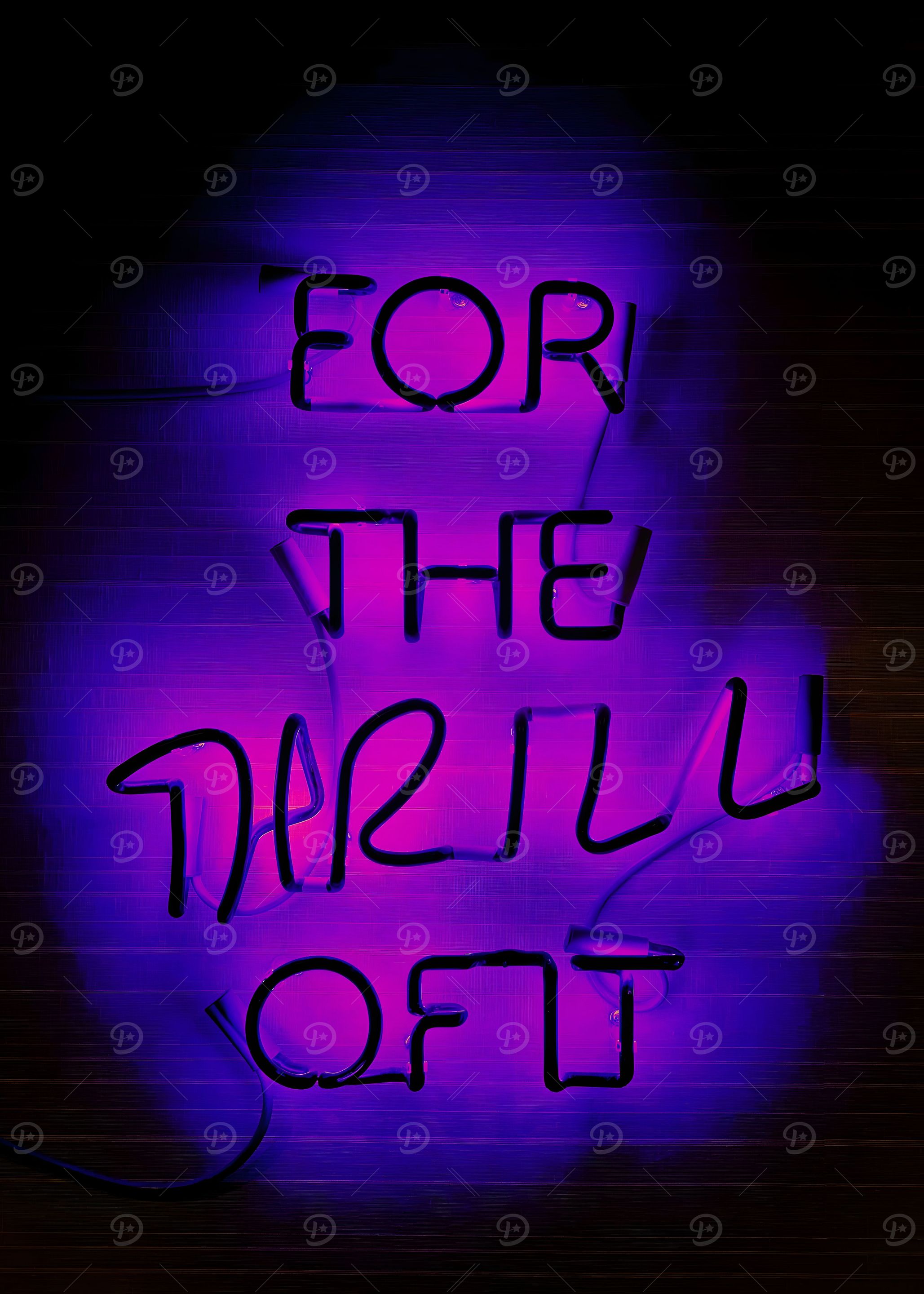 neon text