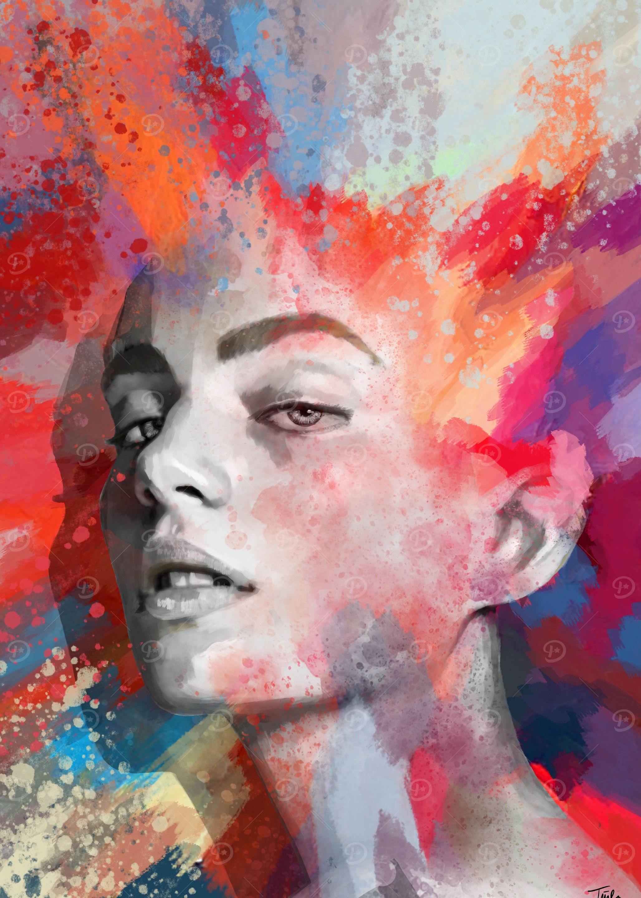 Beautiful Woman modern art