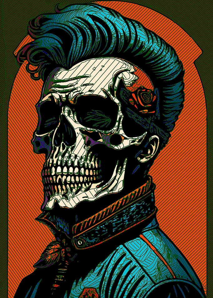 Hipster Skull