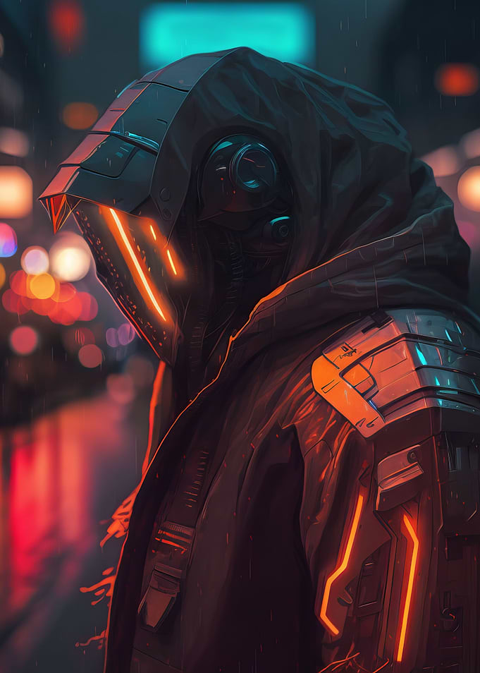 Cyberpunk Robotic Citizen