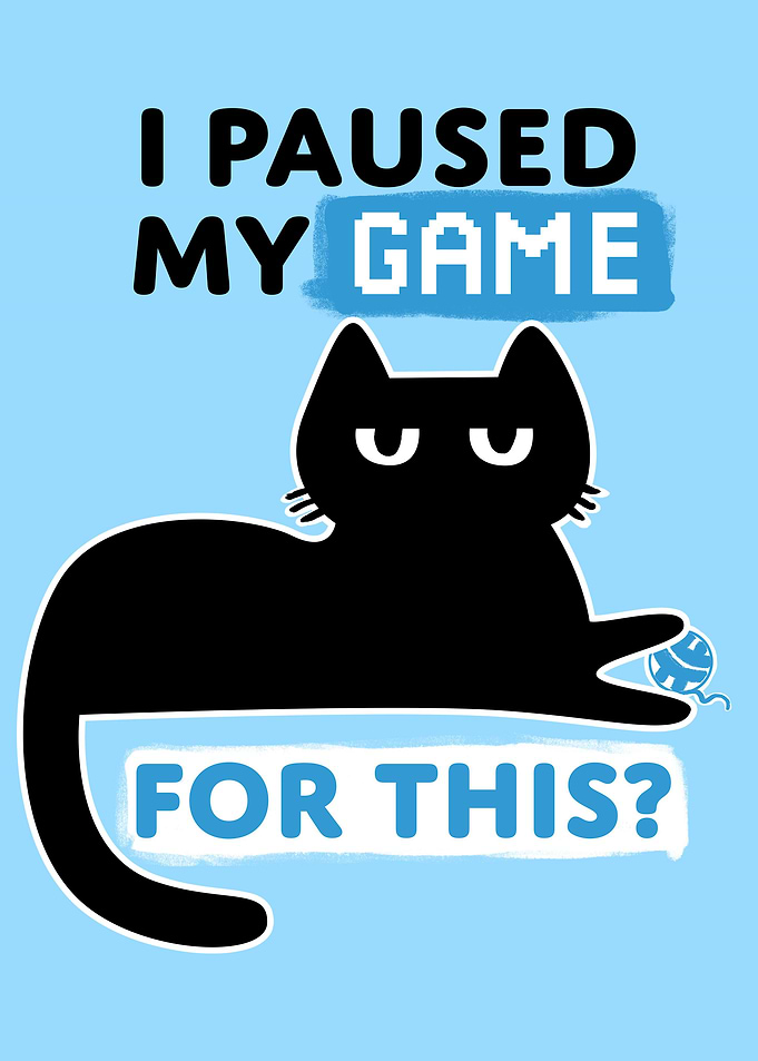 I paused my game