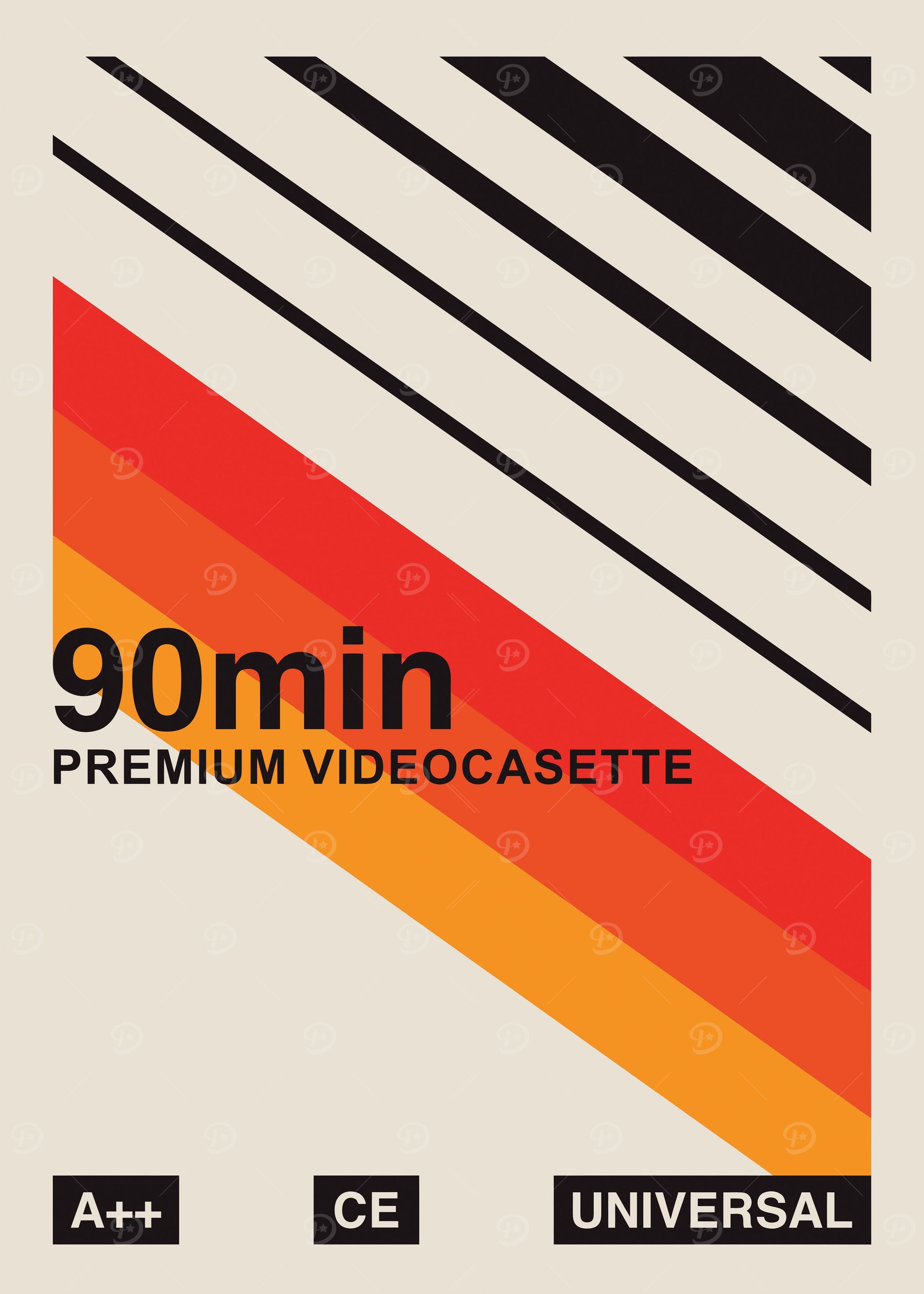 90min Premium Videocasette