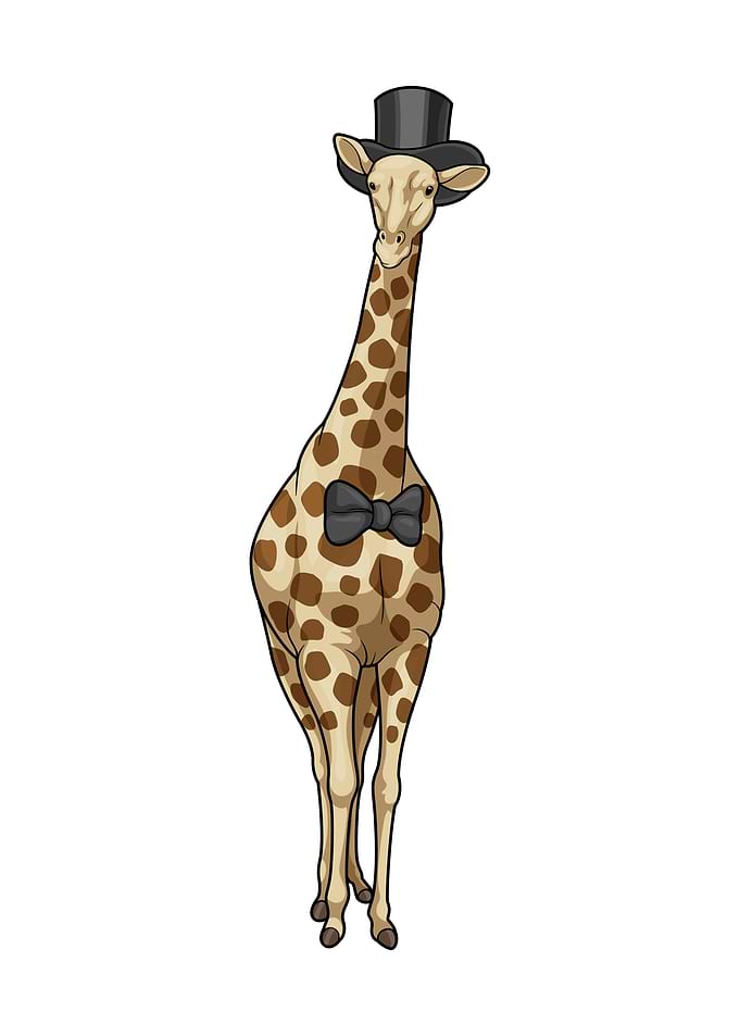 Giraffe Groom Wedding