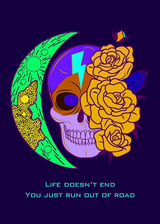 Dark Memes Skull Quote