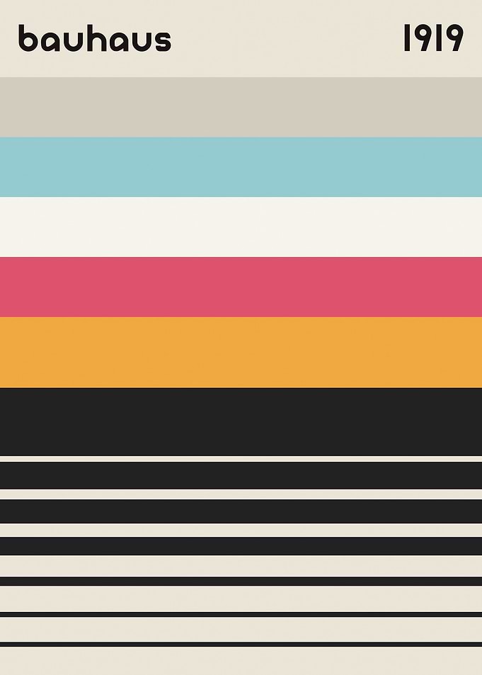 Pastel Stripes Bauhaus