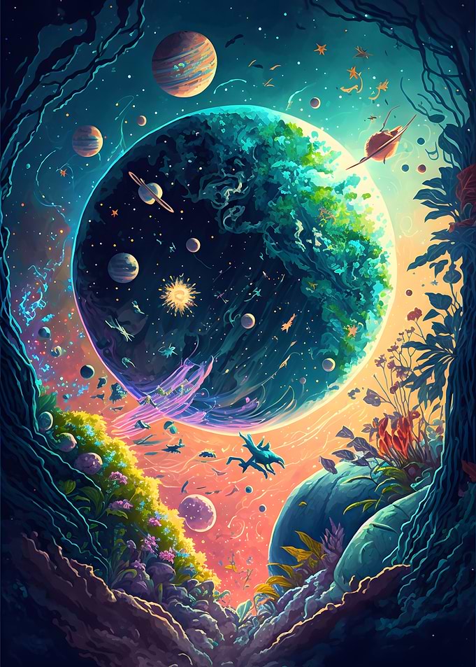 crazy Space Landscape