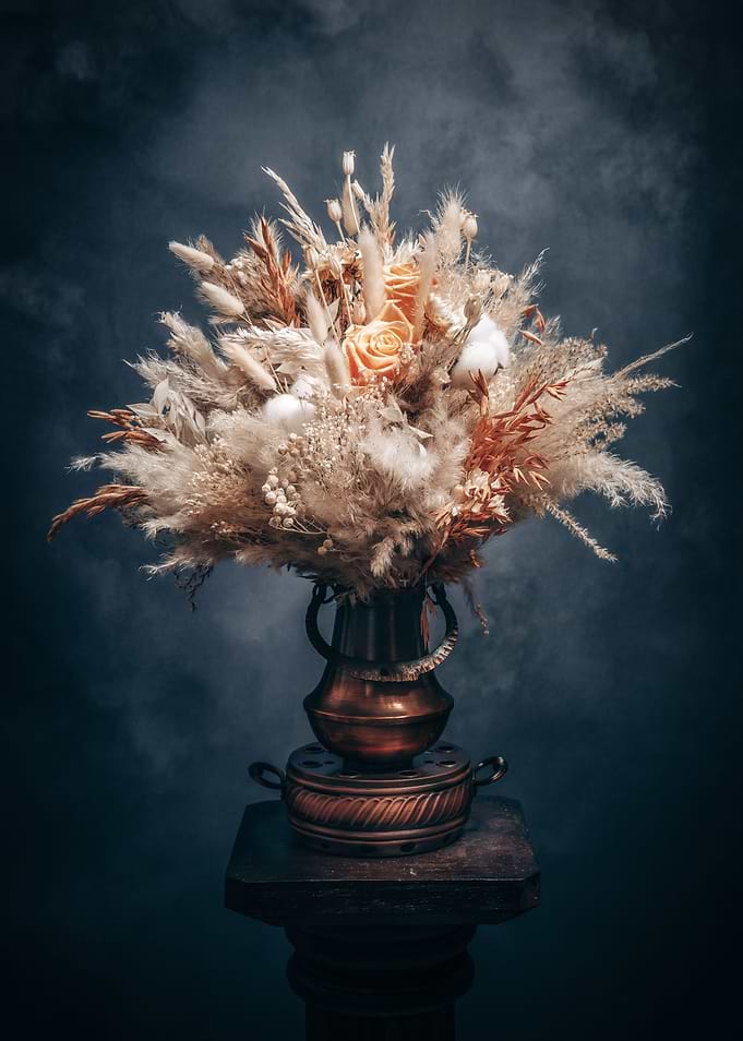 Dried flowers infinity